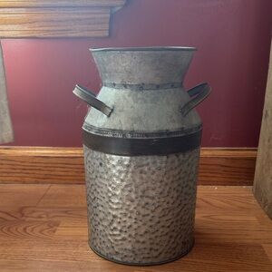 Hobby Lobby Rustic Gray Metal Vase with Handles